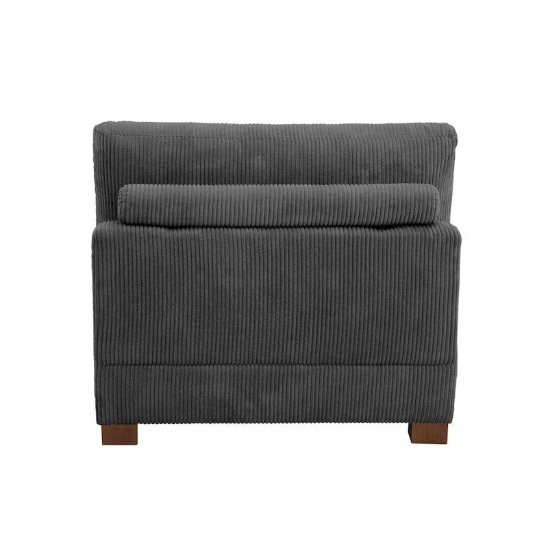 Chaise d'appoint moderne sans accoudoirs rembourrée
