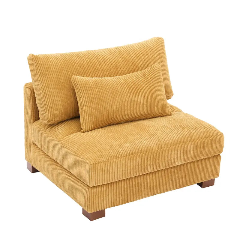 Chaise d'appoint moderne sans accoudoirs rembourrée