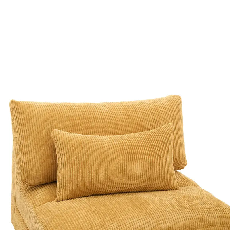 Chaise d'appoint moderne sans accoudoirs rembourrée