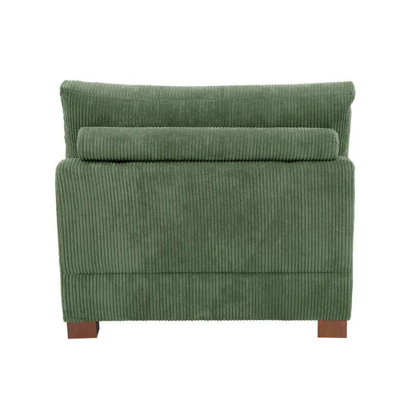 Chaise d'appoint moderne sans accoudoirs rembourrée