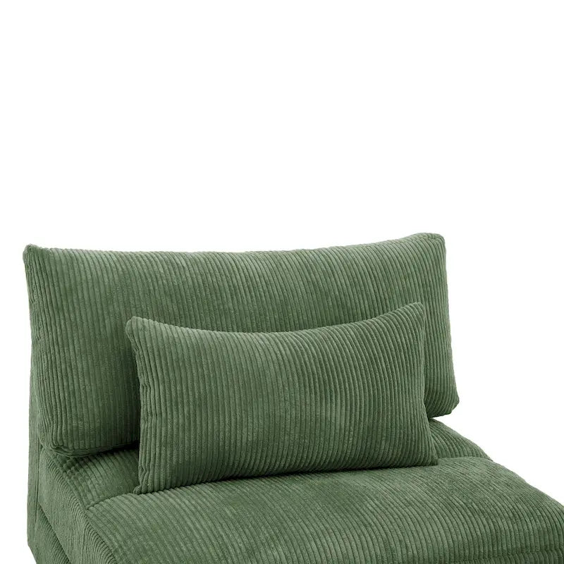 Chaise d'appoint moderne sans accoudoirs rembourrée