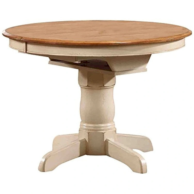 Table à manger ronde avec rallonge papillon - S/O