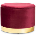 Pouf de rangement rembourré Glam and Luxe Marisa