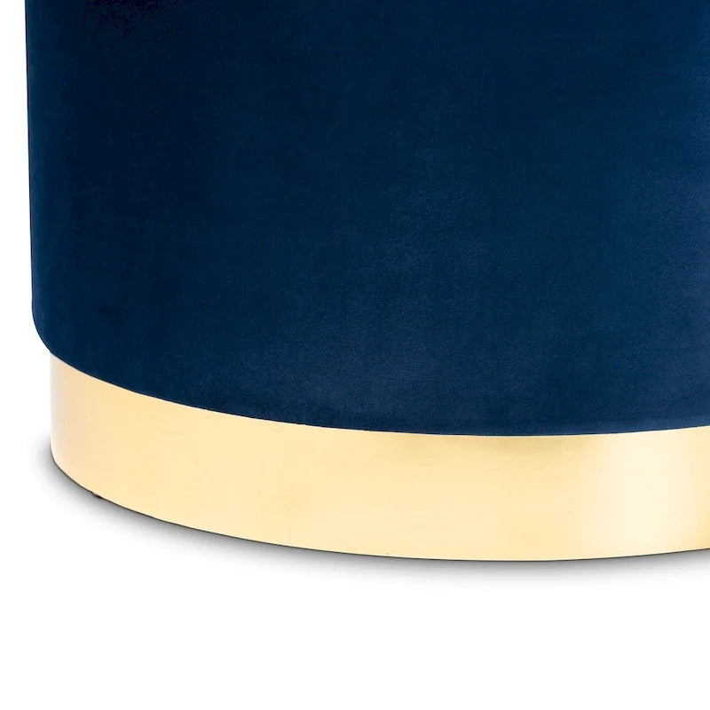 Pouf de rangement rembourré Glam and Luxe Marisa