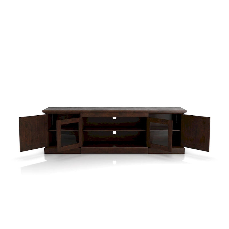 Meuble TV multifonctionnel Bick Rustic de 68 pouces avec rangement