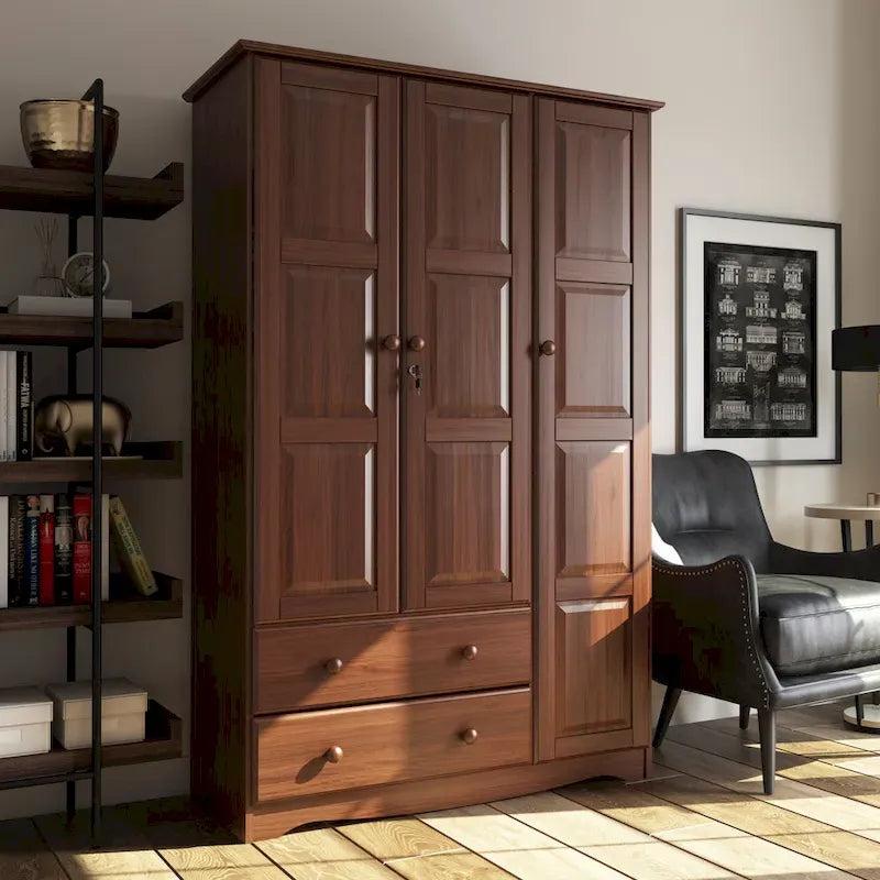 Grande armoire en bois massif à 100 %