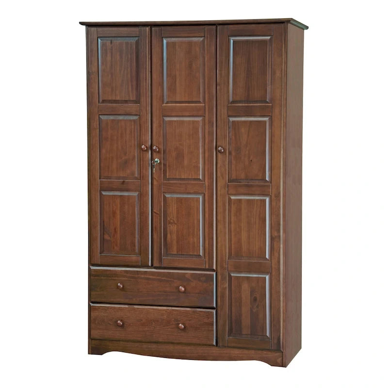 Grande armoire en bois massif à 100 %