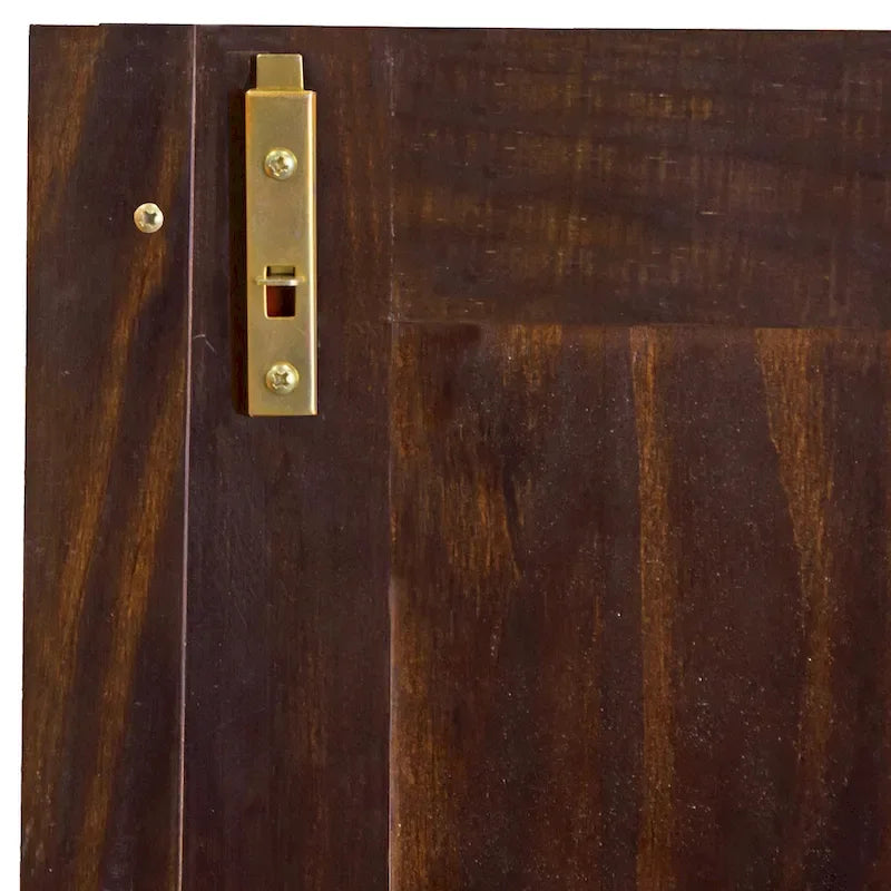 Grande armoire en bois massif à 100 %
