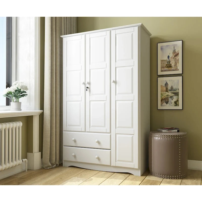 Grande armoire en bois massif à 100 %
