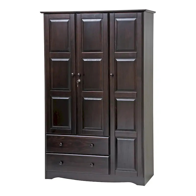 Grande armoire en bois massif à 100 %