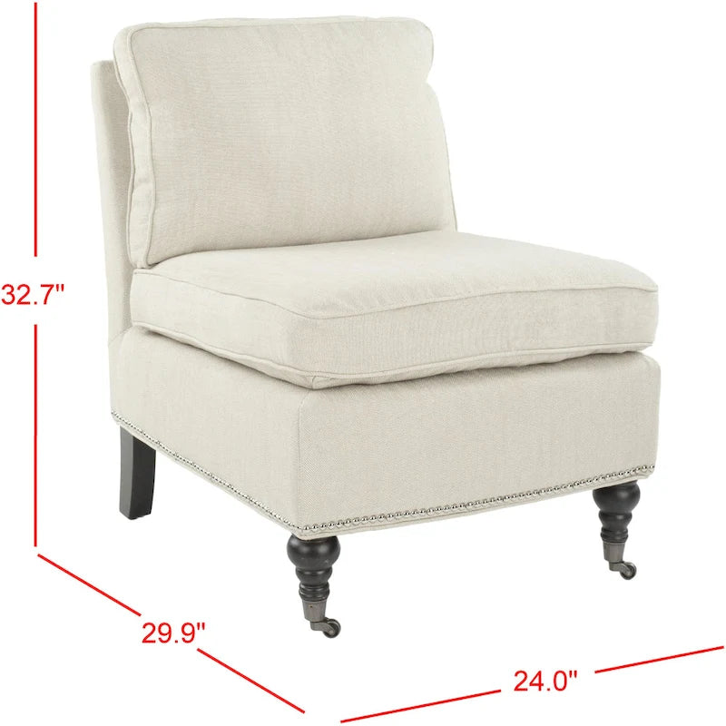 Fauteuil club sans accoudoirs Brianne - 24Lx30Px33H