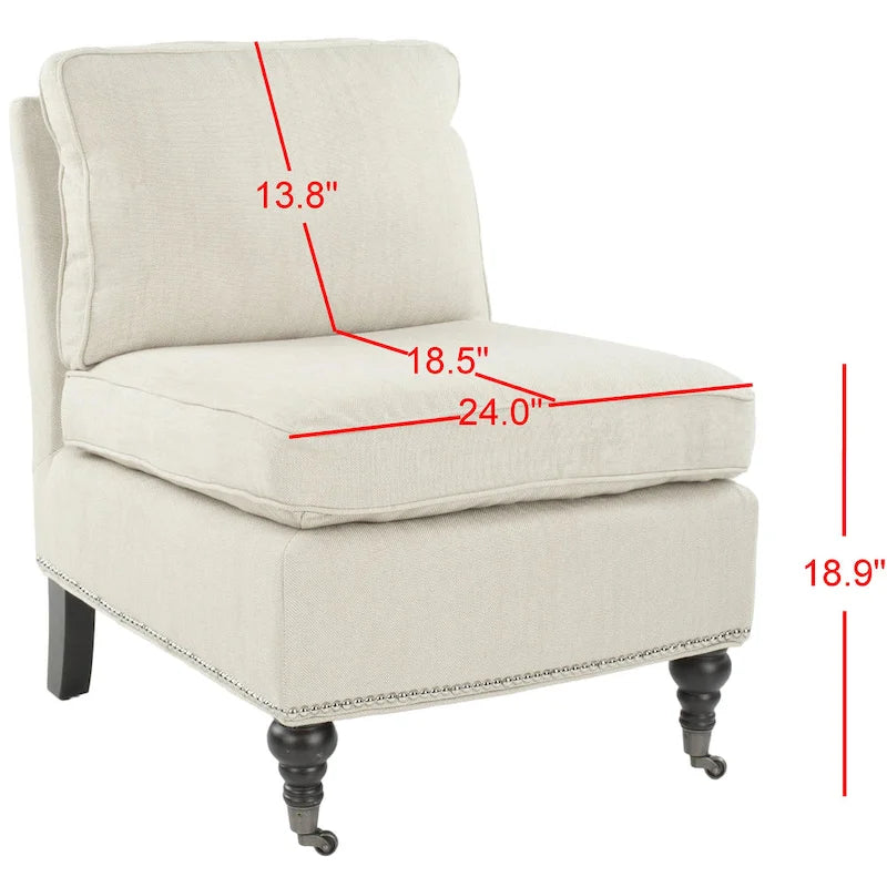 Fauteuil club sans accoudoirs Brianne - 24Lx30Px33H