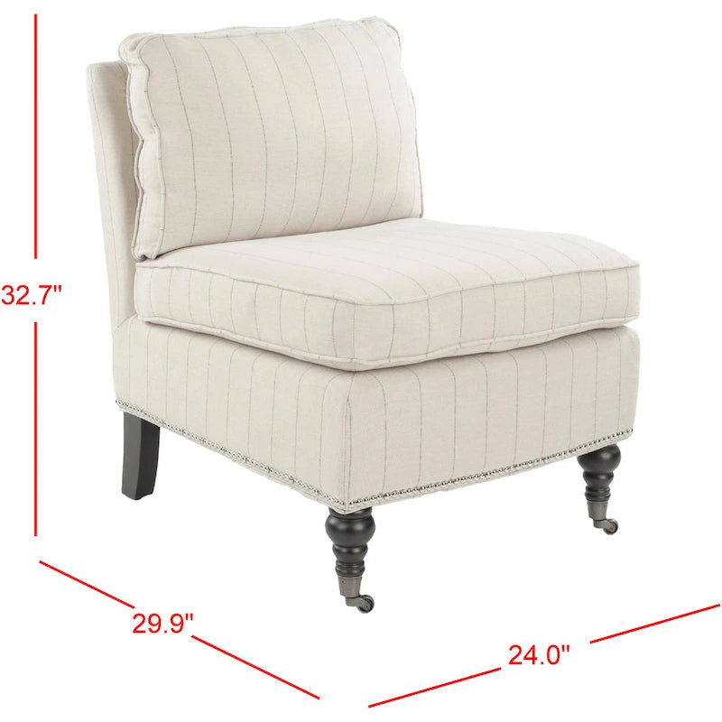 Fauteuil club sans accoudoirs Brianne - 24Lx30Px33H