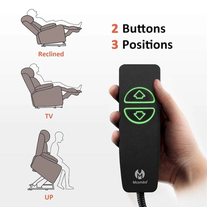Fauteuil inclinable releveur grande taille avec repose-pieds étendu pour personnes âgées de grande taille et fortes corpulences, télécommande, porte-gobelets, tissu 7426