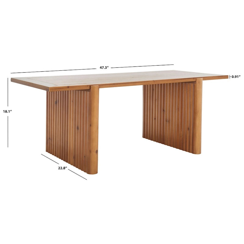 Table basse rectangulaire Assel - 47 L x 23 P x 18 H - 47Lx23Px18H