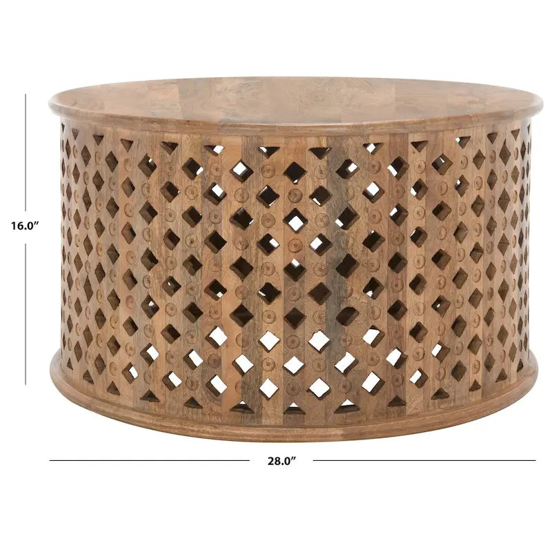 Table basse ronde Pere - 28 L x 28 P x 16 H - 28Lx28Px16H