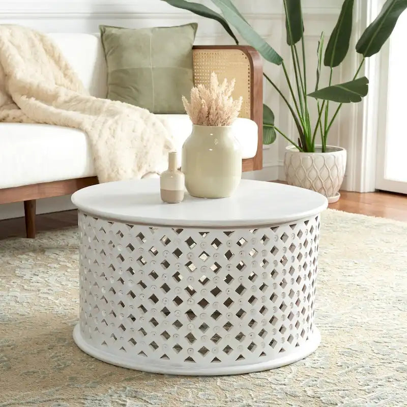 Table basse ronde Pere - 28 L x 28 P x 16 H - 28Lx28Px16H
