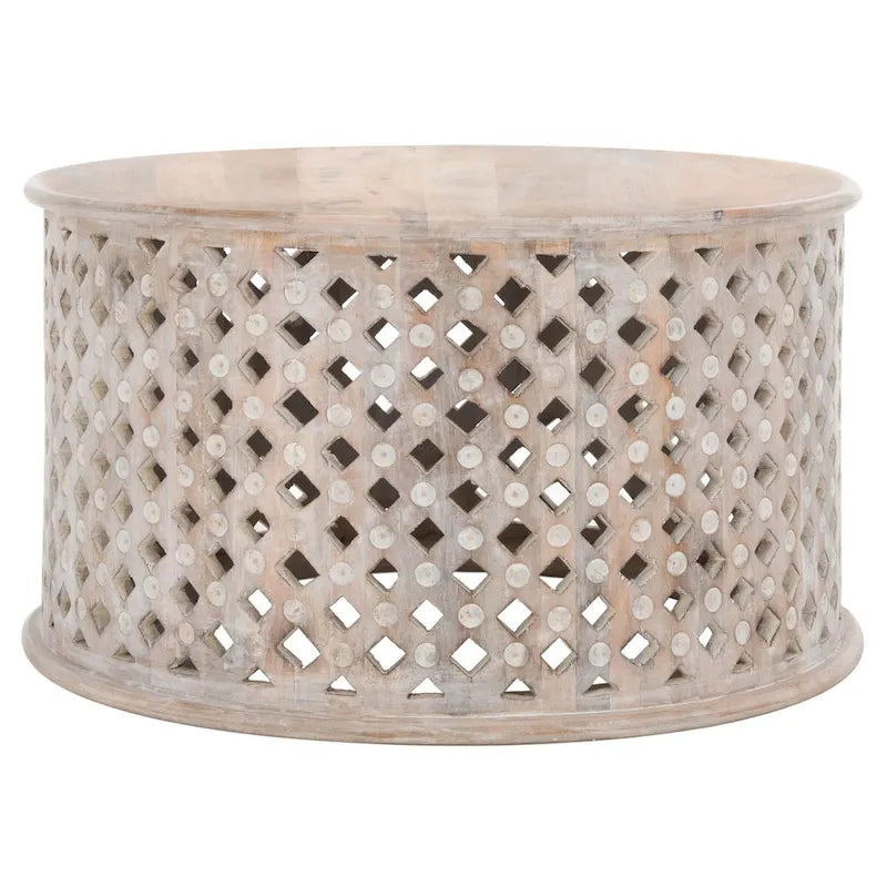 Table basse ronde Pere - 28 L x 28 P x 16 H - 28Lx28Px16H
