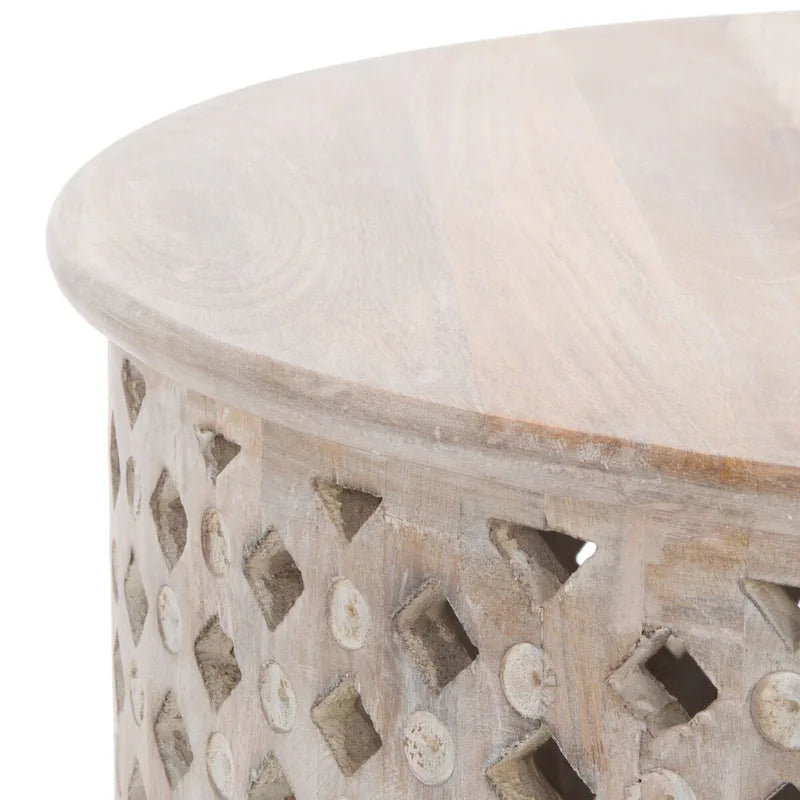 Table basse ronde Pere - 28 L x 28 P x 16 H - 28Lx28Px16H