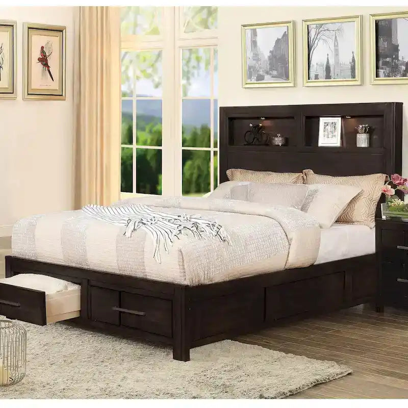  Dito Transitional Solid Wood Storage Bed