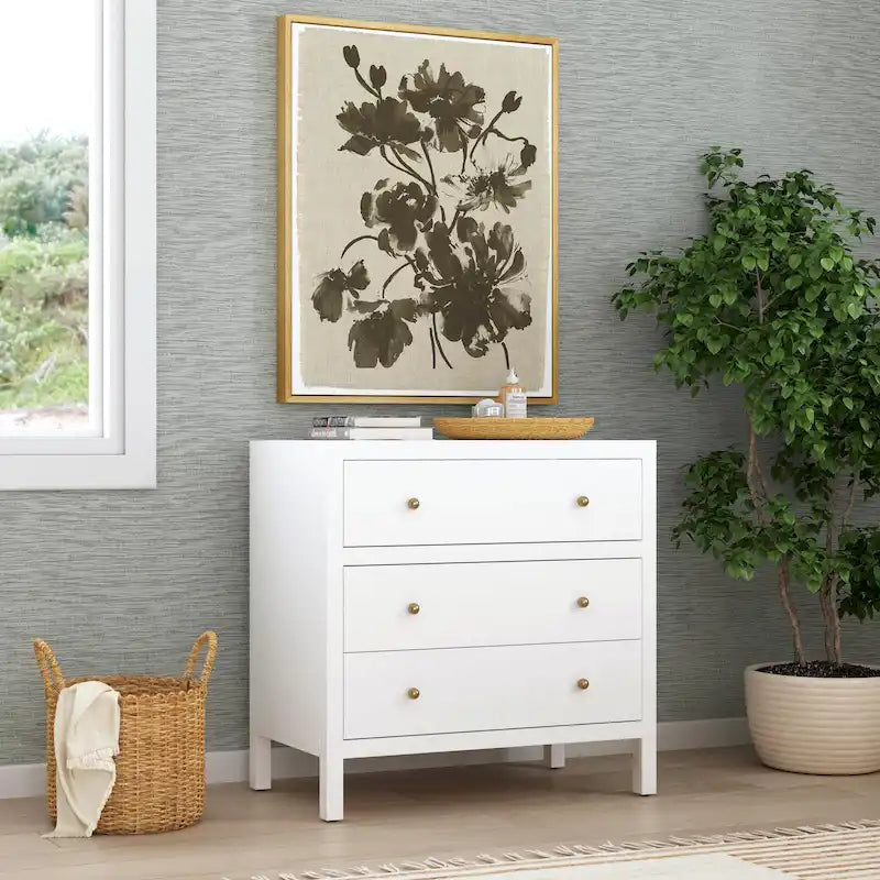 Commode en bois 3 tiroirs Nora