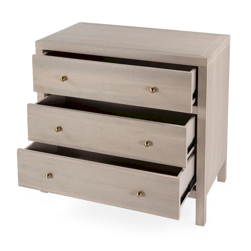 Commode en bois 3 tiroirs Nora