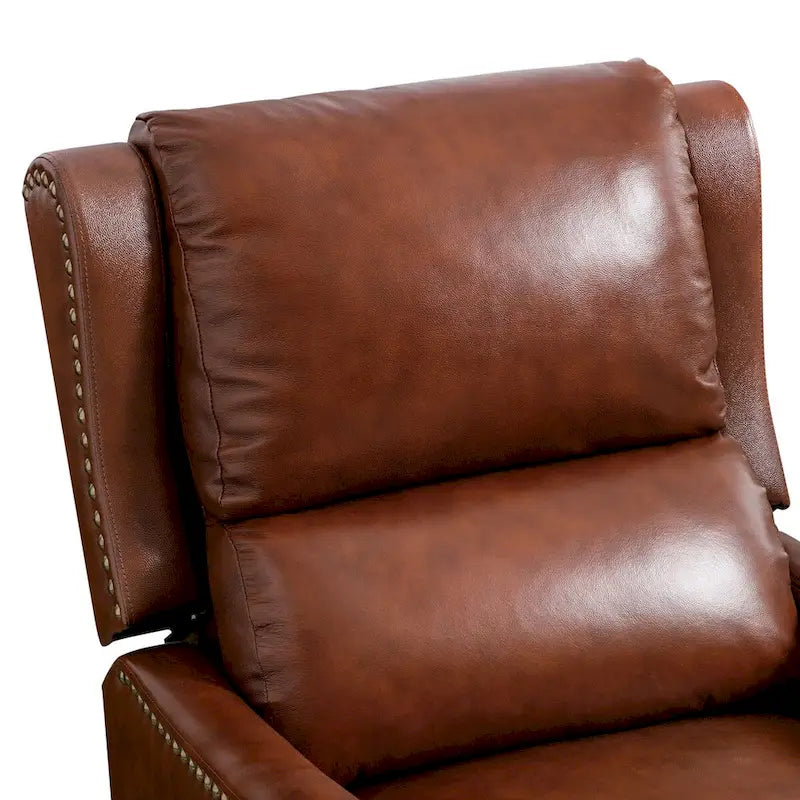 Fauteuil Inclinable en Cuir Véritable Chaises Confortables pour Salon